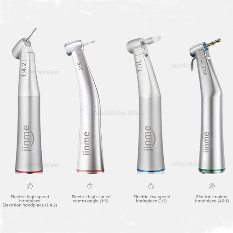 Jinme ES70 Dental Surgical Drive System with 4 Pcs Contra Angle Electric Handpieces